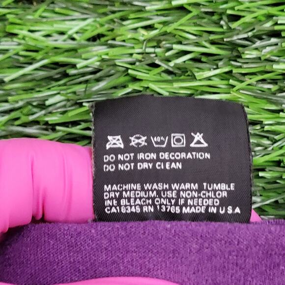 Vintage 1990 La-Paz Shirt Womens XL 22x28 Purple Spellout - Picture 5 of 12